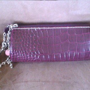 Liz Claiborne Purple Croc Wristlet Purse BOTTOM PRICE SALE!!!